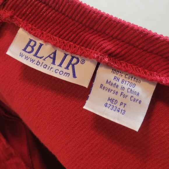 Blair Red Corduroy Midi Dress, MP - Picture 4 of 5